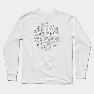 Dogs Happy Long Sleeve T-Shirt